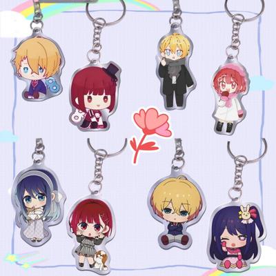 Anime Cartoons Acrylic Key Buckle for Oshi No Ko Akane Kurokawa Kana Arima Ruby Aqua Ai Hoshino Decoration Pendant Birthday Gift