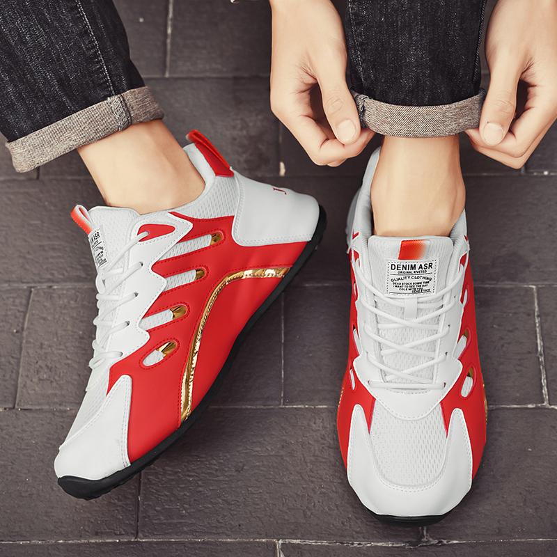 Luxury Men's Sneakers High Quality Leather Casual Shoes for Men Fashion All-match Sport Shoes Platform Comfor Men Running Shoes