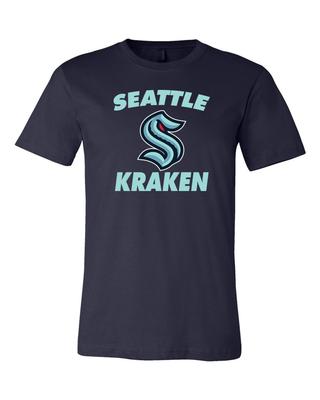 T-shirt Seattle Kraken Logo Arche 100% Coton Homme Haut 6 Tailles S-5XL !!!!