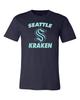 Seattle Kraken Arch Logo 100% Cotton T-shirt Mens Tees Top 6 Sizes S-5XL!!!!