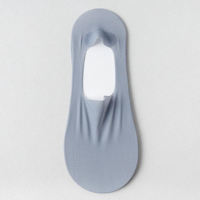 Women's Ultra-Thin Non-Slip Summer Boat Socks: Pure Cotton, Shallow, Heel-Secure, High Heel Compatible