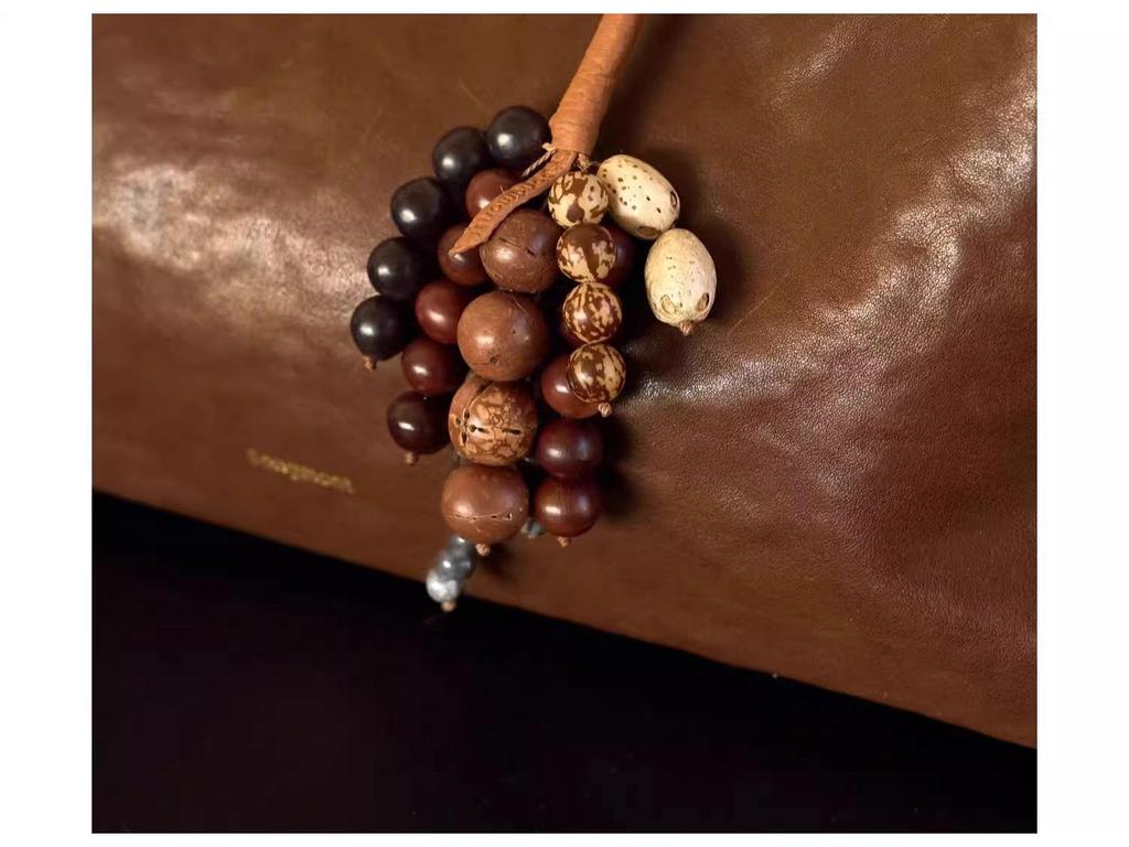 Wunsch erfüllen: Handgemachter Bodhi Schlüsselanhänger & Anhänger im chinesischen Stil für Taschen