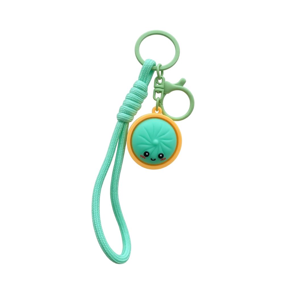 Stress Steamed Bun Keychain Toy for Squeezing and Fidgeting