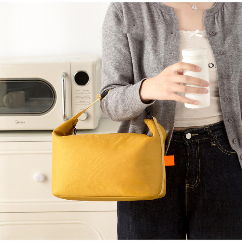 Student Lunch Insulated Bento Bag Large Capacity Picnic Aluminium Foil Lunch Box Portable Ice Bag Outdoor Portable Food Container