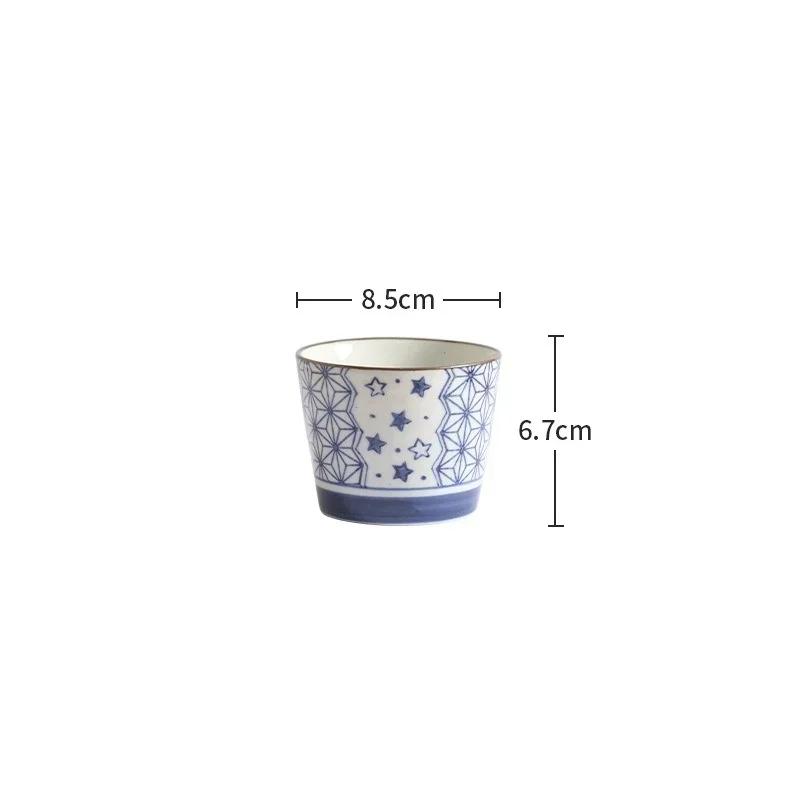 200ML Japanese Ceramic Hand-painted Mug Coffee Cup Drinking Cup Bottom Anti-slip Wide Mouth Cup Pastoral Home Casual Tea Cup