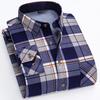 New IN Men's Thicker Flannel Shirt  Winter Plus Fleece More Colors Warm Long Sleeve  Plaid Business Casual Slim-fit Clothes