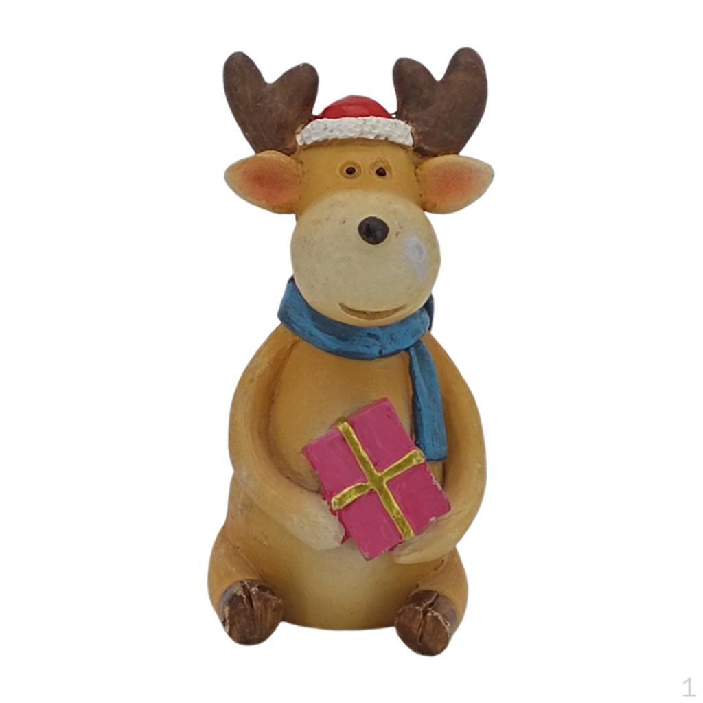 Figurine Elan Rășină Crăciun Ornament Ren Masă Birou Șemineu Obiecte de Colecție Decorative Mici