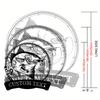 Unique Red Drum Fish Metal Wall Art Sturdy Outdoor Fishing Gift