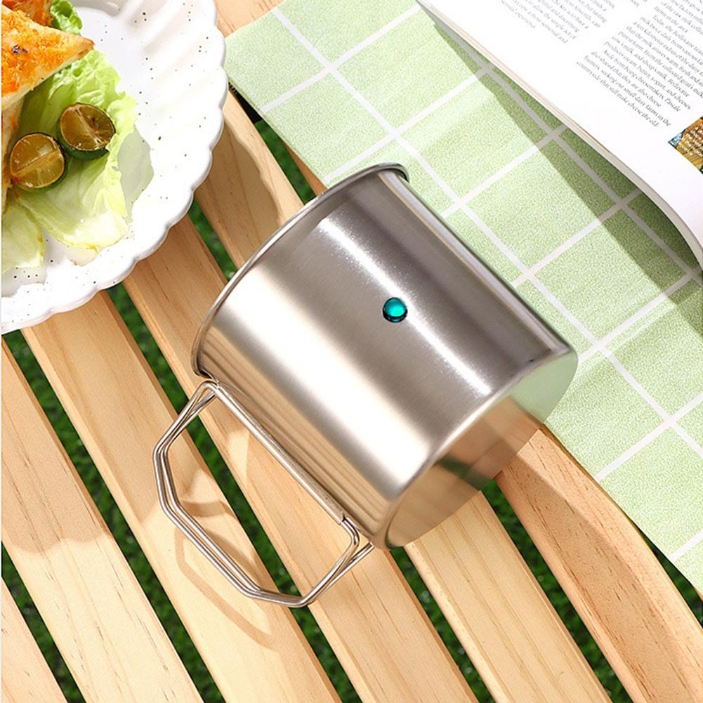 Lightweight Handle Water Cup Silver 260/350/600/660ML