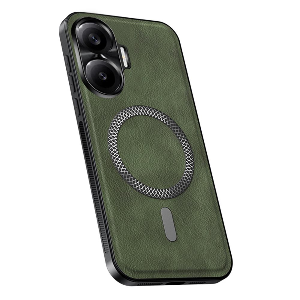 For Xiaomi Redmi Turbo 4 Pro 5G Case Compatible with MagSafe PU TPU PC Phone Back Cover with Metal Lens Frame
