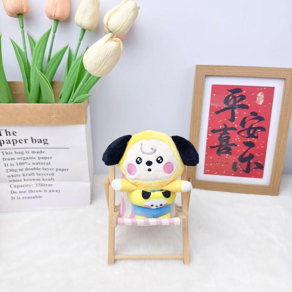 Cute Cartoon Pool Party Plush Toy Keychain - Children's Pendant Gift