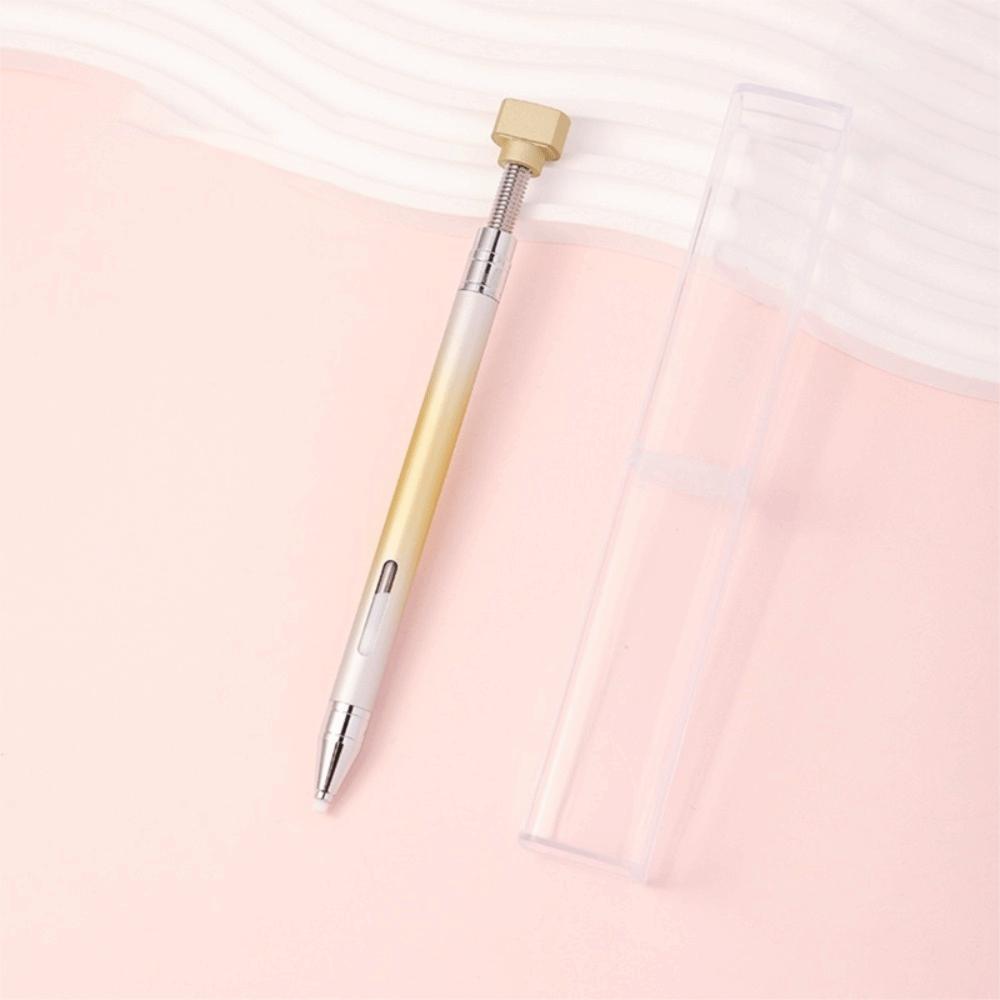 Embroidery Refillable Wax Pen DIY Craft Point Drill Pens Rotating Glue Point Pen for Nail Art