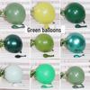 Verdickte Dunkelgrüne Perlmutt-Latexballons, 5-18 Zoll, Geburtstagdekoration im Waldstil