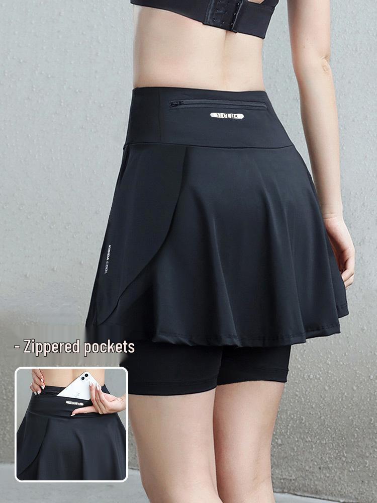 Women's Quick-Dry Tennis & Badminton Skorts for Fitness, Running, or Yoga