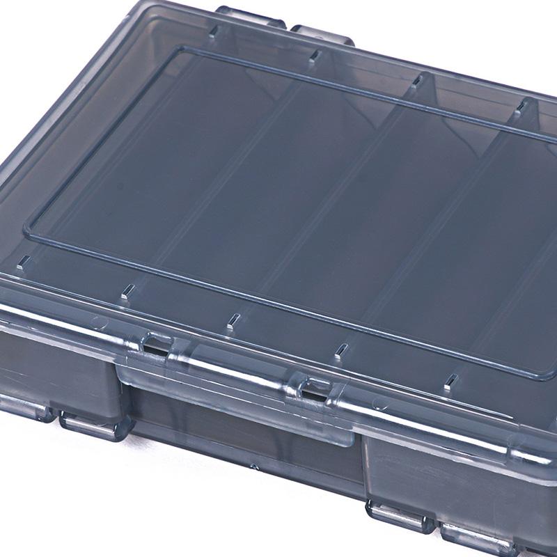 Fishing Tackle Box 12 Double Sided Compartments Fishing Accessories Lure Hook Plastic Storage Case Fishing Tool Pesca