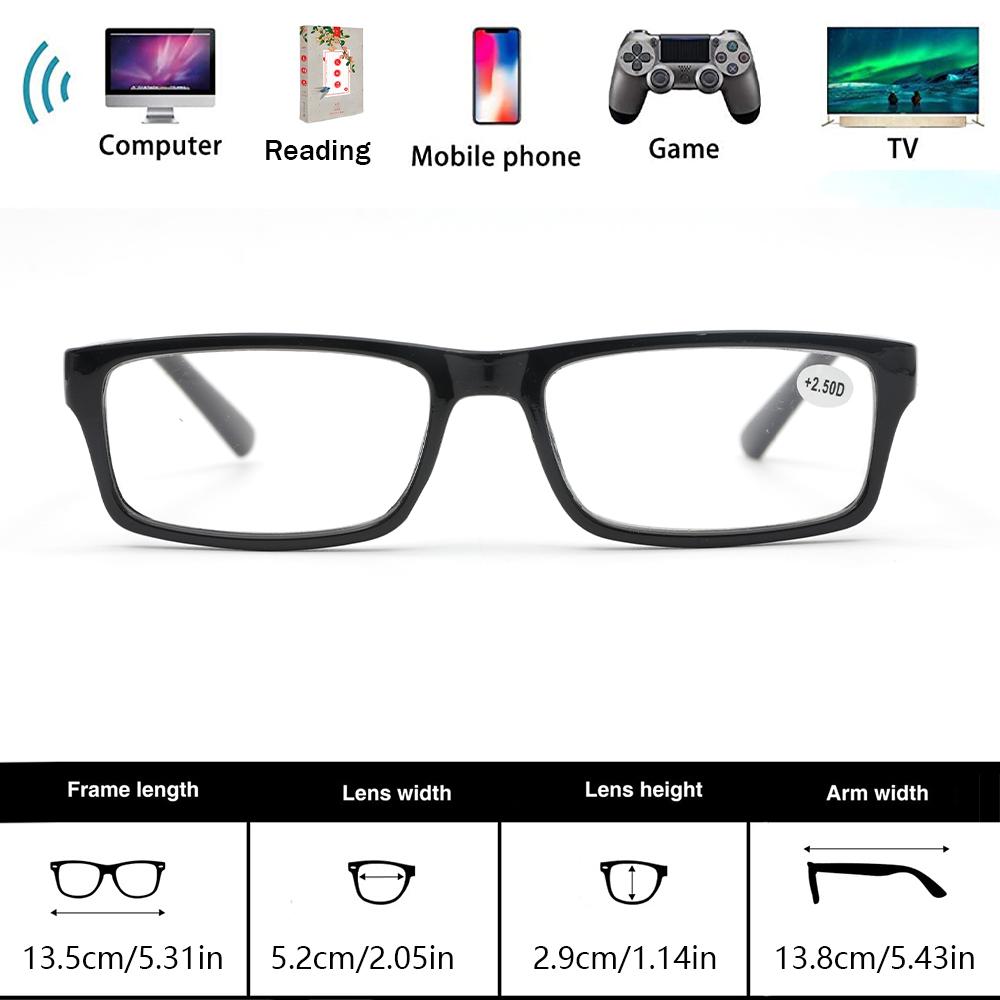 3 PCS Unisex Reading Glasses For Women And Men Blue Light Blocking Computer Glasses