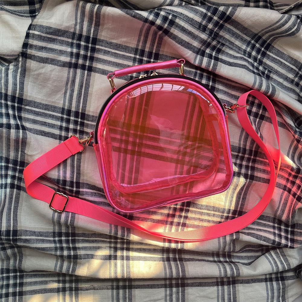 New Transparent Laser Single-Shoulder Crossbody Mini Jelly Handbag - Trendy PVC Women's Bag