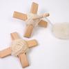 Handmade Wooden Turkish Spindle Storage Tools Detachable Cross-Shaped Beech Wood Turkish Spindle Kit Multifunction