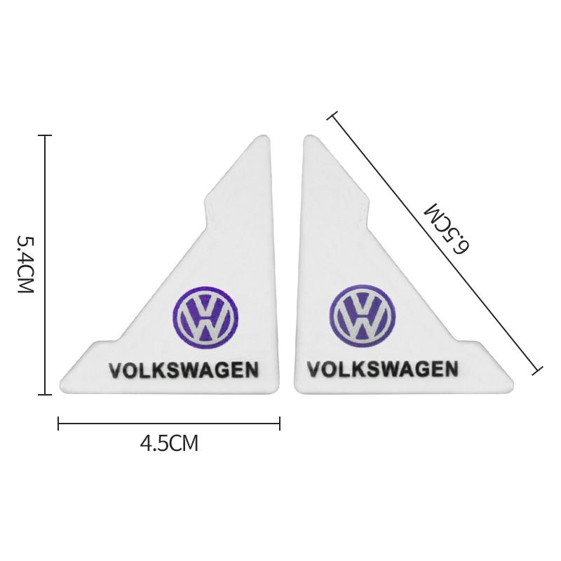 For Volkswagen 2/4pcs Car Door Corner Transparent Protective Stickers for VW Rline GTl R Golf 7 Polo Tiguan Passat Jetta Lavida Touran R32 MK4 EN1
