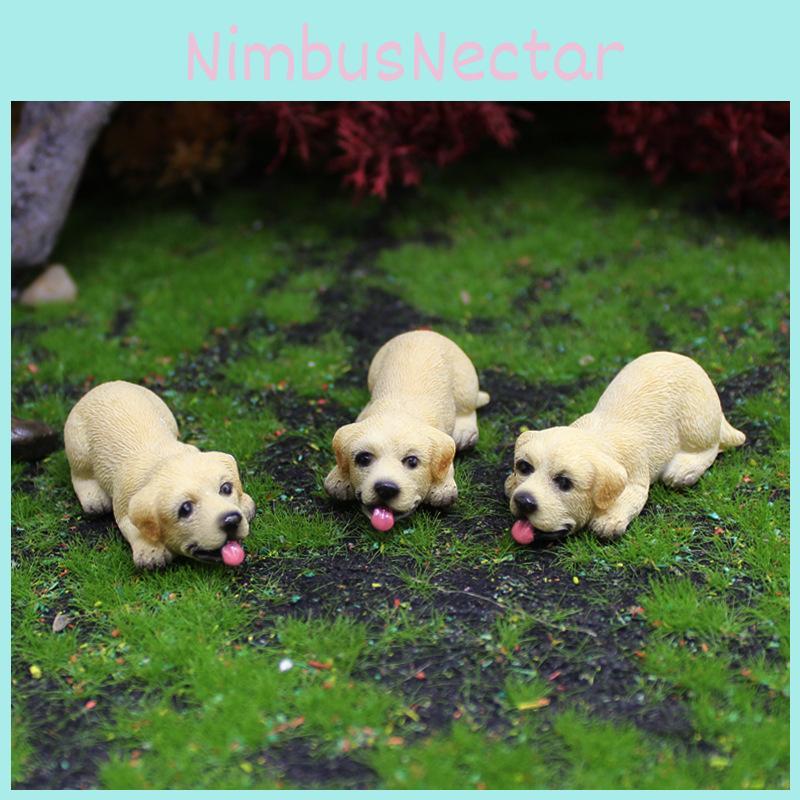 Garden Resin Pet Figurine With Labrador Indoor Decoration Accessories