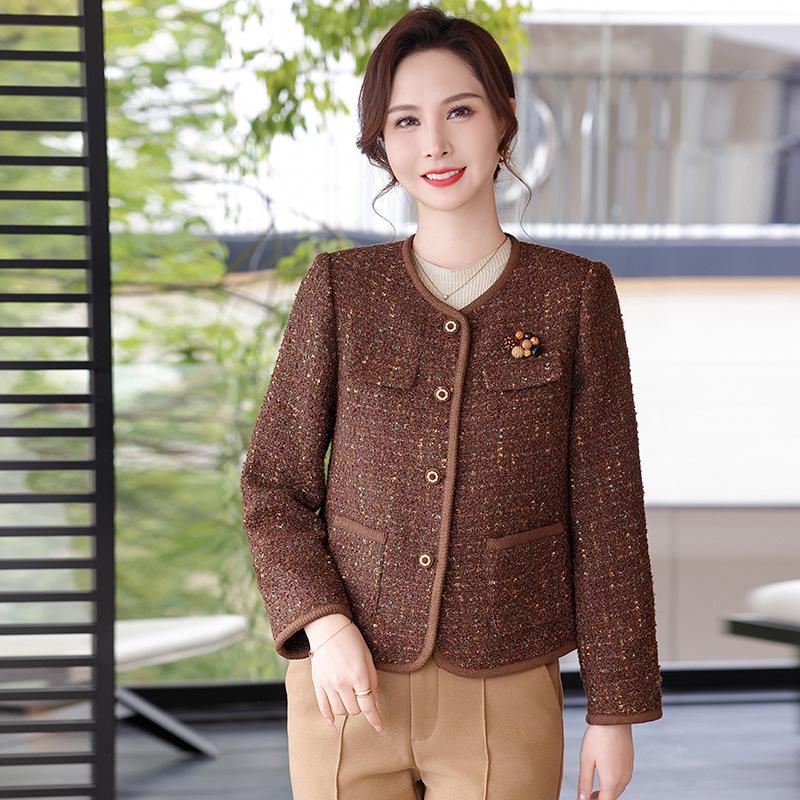 

2026 New Style Elegant Wide-Leg Top for Mothers - Spring Fashion Outerwear for Middle-Aged and Elderly Women XL (Suggest 105-120 jin)