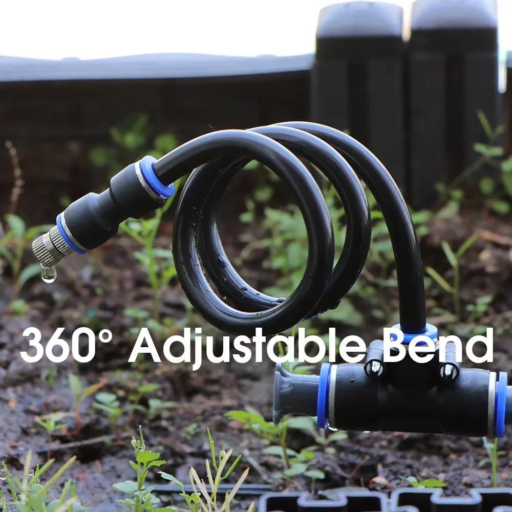5/10pcs 360° Free-bend Misting Nozzles Adjustable Irrigation Auto Watering New Atomization Sprayer