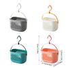 Hanging Shower Holders With Drainage Holes And Handle For Bathroom Organization Plastic Storage Basket Multi Purpose Bath Accessories