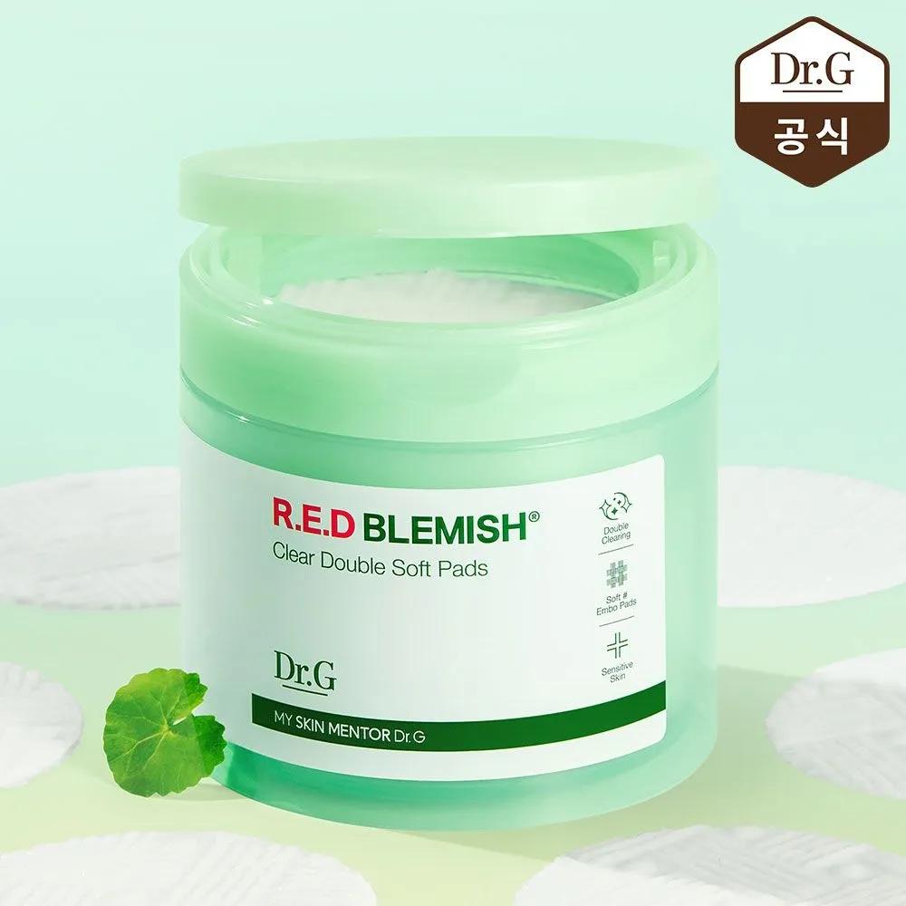 Red Blemish Clear Double Texture Pads 60 Sheets
