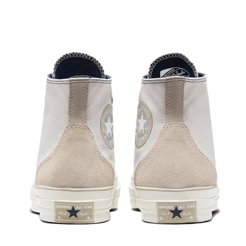 Converse 1970s Chuck Taylor All Star Trendy Stitching Versatile High Top Canvas Shoes Unisex Off-White Grey Blue