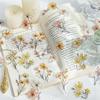 20pcs Watercolor Flower Stickers, Artistic Botanical Decals for Scrapbooking & DIY Crafts