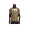 Under Armour Sportstyle Comfortable American Retro Training Logo Print Crew Neck Short Sleeve T-Shirt Men T-Shirt Green 1329581-361
