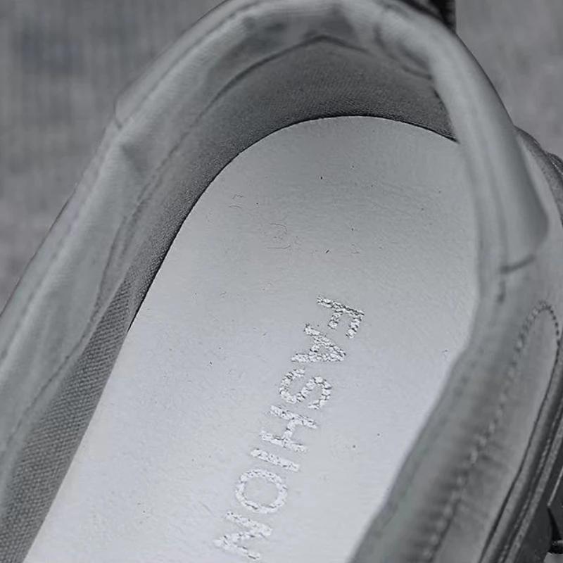 Módní pánské plátěné tenisky Ledové hedvábí Pánské mokasíny Líné boty Prodyšné Protiskluzové Plochá Pohodlná Outdoorová chůze Tenisky Tenis Hombres