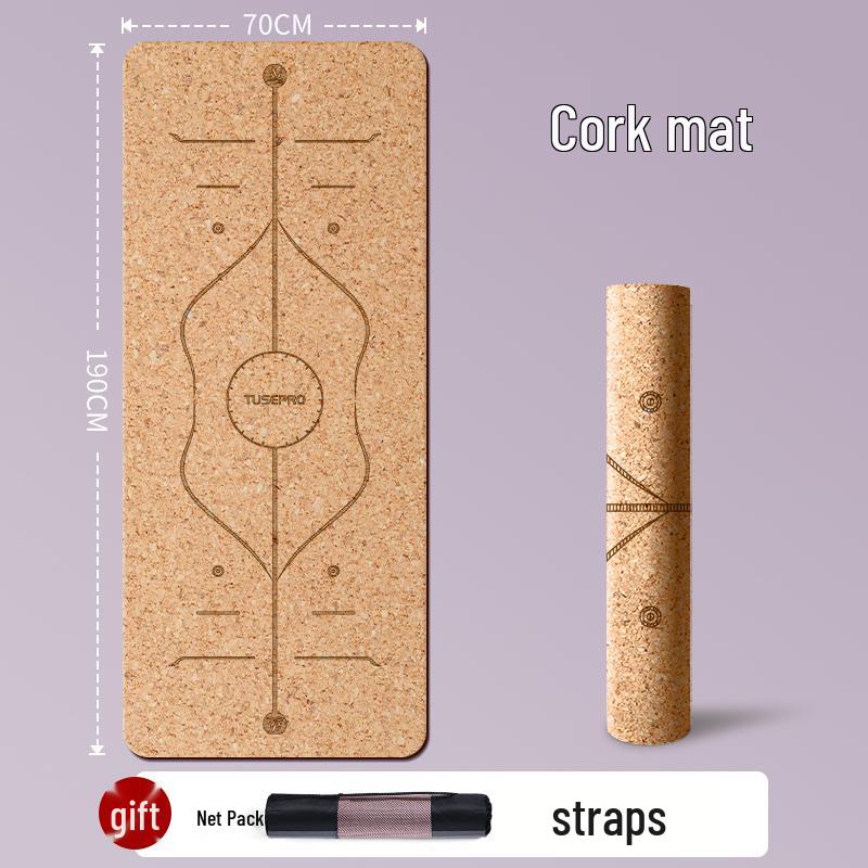 Coconut Shell Diatom Mud Yoga Mat - Natural Rubber, Non-Slip, Shock-Absorbent, Thickened PU Fitness Mat