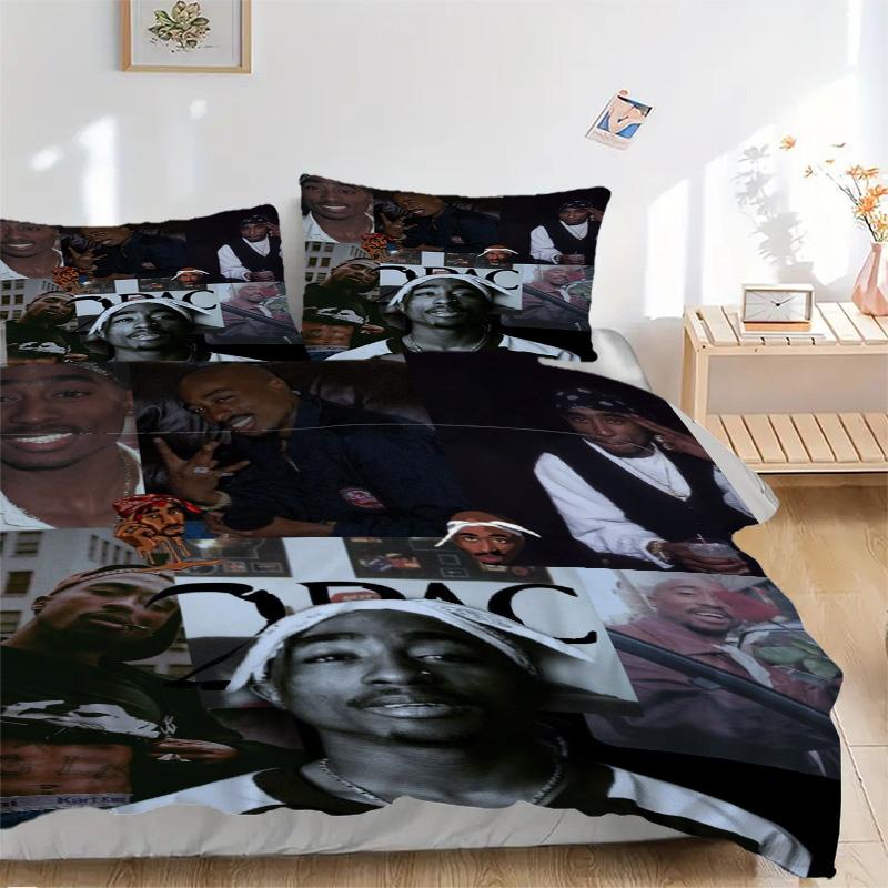 Rap Legend Bedding 3 Piece Set Hd Print Duvet Cover Pillowcases For Teens Adult Bedroom Decoration Christmas Gift C9211169