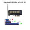 M.2 NVME SSD to PCIe 4.0 Adapter Card 64Gbps M-Key PCIe4.0 X1 X4 For Desktop PC PCI-E GEN4 Full Speed