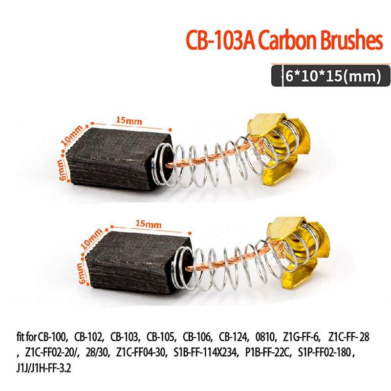 2 Balais De Charbon (brosses) Pour Moteur électrique - 6x10x15mm - Référence CB103 Makita - Neuf
