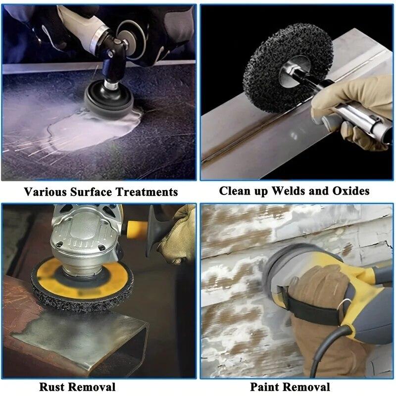 Slefuire tablă din oțel inoxidabil Deruginirea vopselei auto Îndepărtare roată de lustruit Accesorii polizor unghiular Instrument abraziv