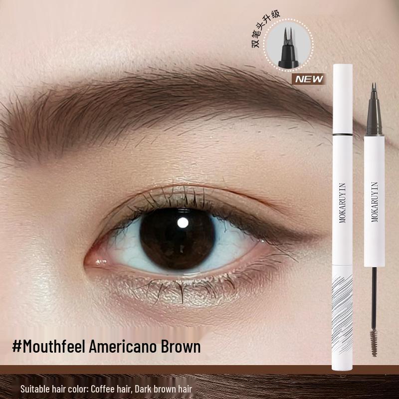 

Yalin Moka Dual-Color Waterproof Eyebrow Pencil - Long-Lasting and Sweatproof