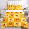 Poisson Winnie Pooh Print 3Pcs Bedding Setduvet Cover With 2 Bedropillowcase Home Birthday Gift