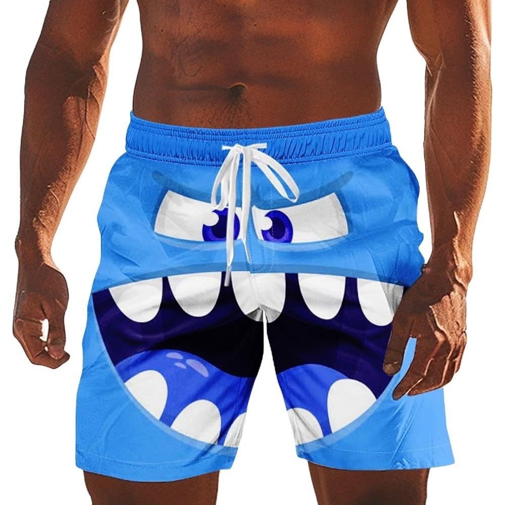 Summer Men s 3D Printed Beach Pants Fashion Versatile Trend Casual Breathable S