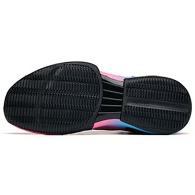 New ANTA Basketball Shoes Men Mid Top Black/Pink/Blue 112131605S-1