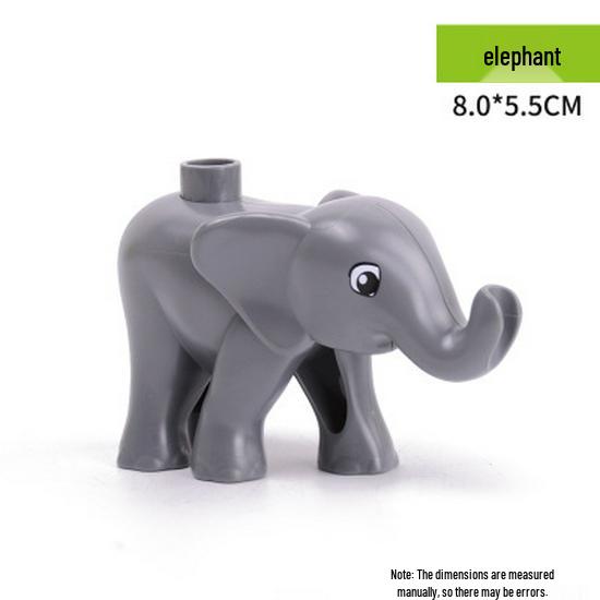 Large Animal Building Blocks: Dinosaur, Tiger, Elephant, Crocodile, Giraffe DIY Educational Toys for Kids