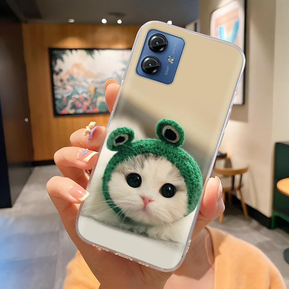 For Motorola Moto G14 4G Case Phone Cover High Quality Clear Silicone Funda For Moto G14 4G Full Protection Back Covers Coque