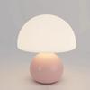 Mushroom small table lamp cream roller molded ceramic atmosphere lamp eye protection LED lamp bedroom headboard decoration light