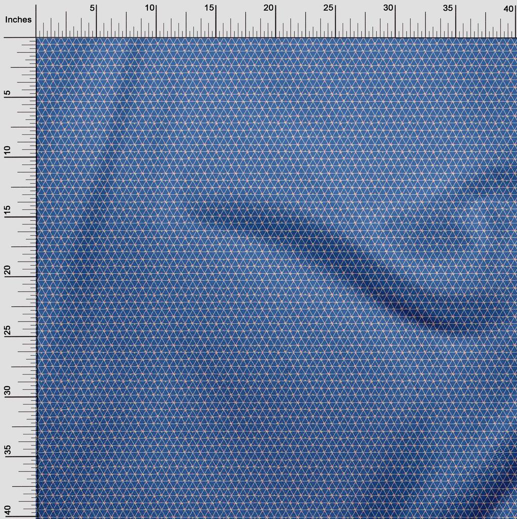 oneOone Cotton Flex Fabric Triangle Geometric Print Fabric By The Yard 40 Inch