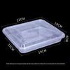 Disposable 4-Compartment Plastic Lunch Box