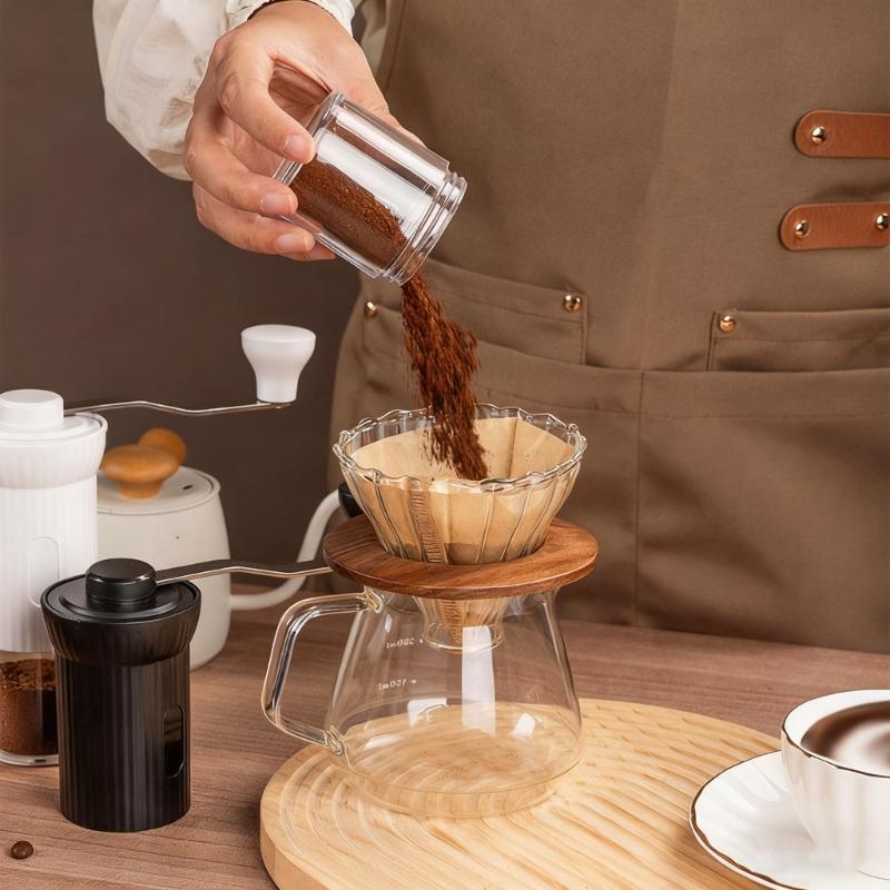 Portable Manual Coffee Grinders Compact Designs Nonrust Steel Burr Adjustable Coarseness For Travels Camping Office Use