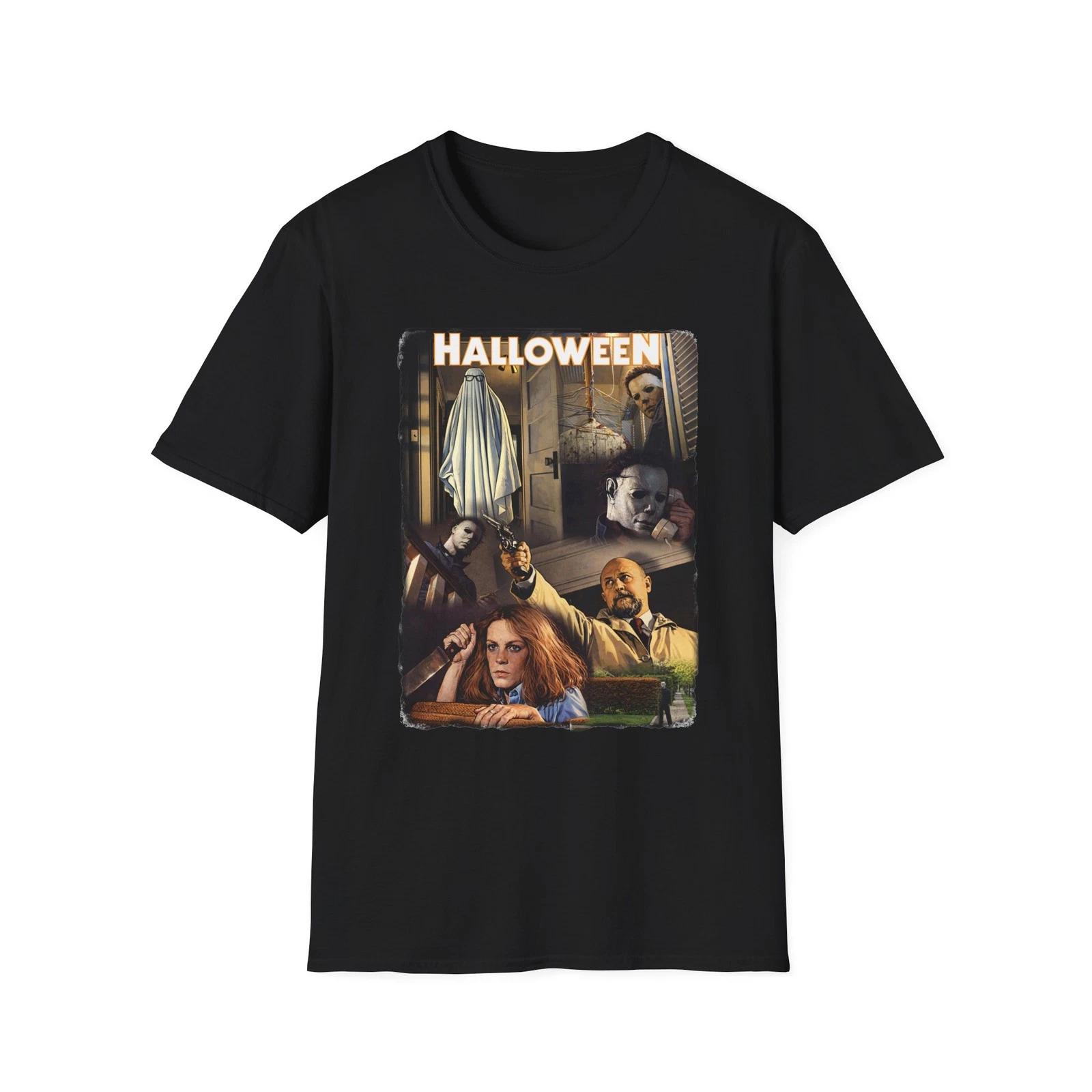 Halloween 1978 Collage T-Shirt | Classic Horror Movie Poster Style M