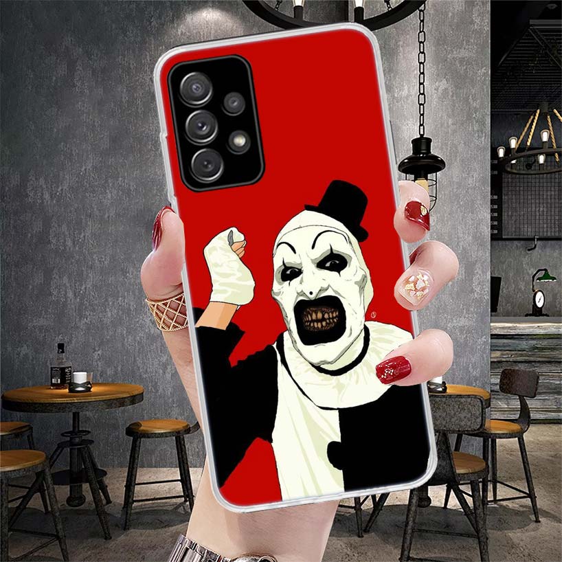 

Horror Movie Terrifier Soft Phone Case For Samsung Galaxy A13 A14 A15 A16 A17 A53 A54 A55 A56 A57 A33 A34 A35 A36 A37 A23 A24 A2 Samsung A34