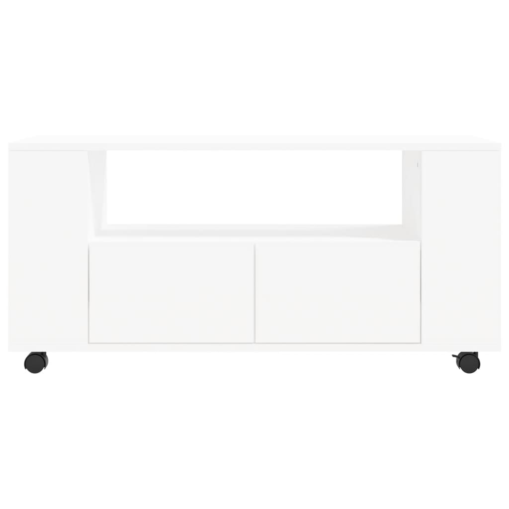 TV Stand White 102 x 34.5 x 43 cm Particleboard
